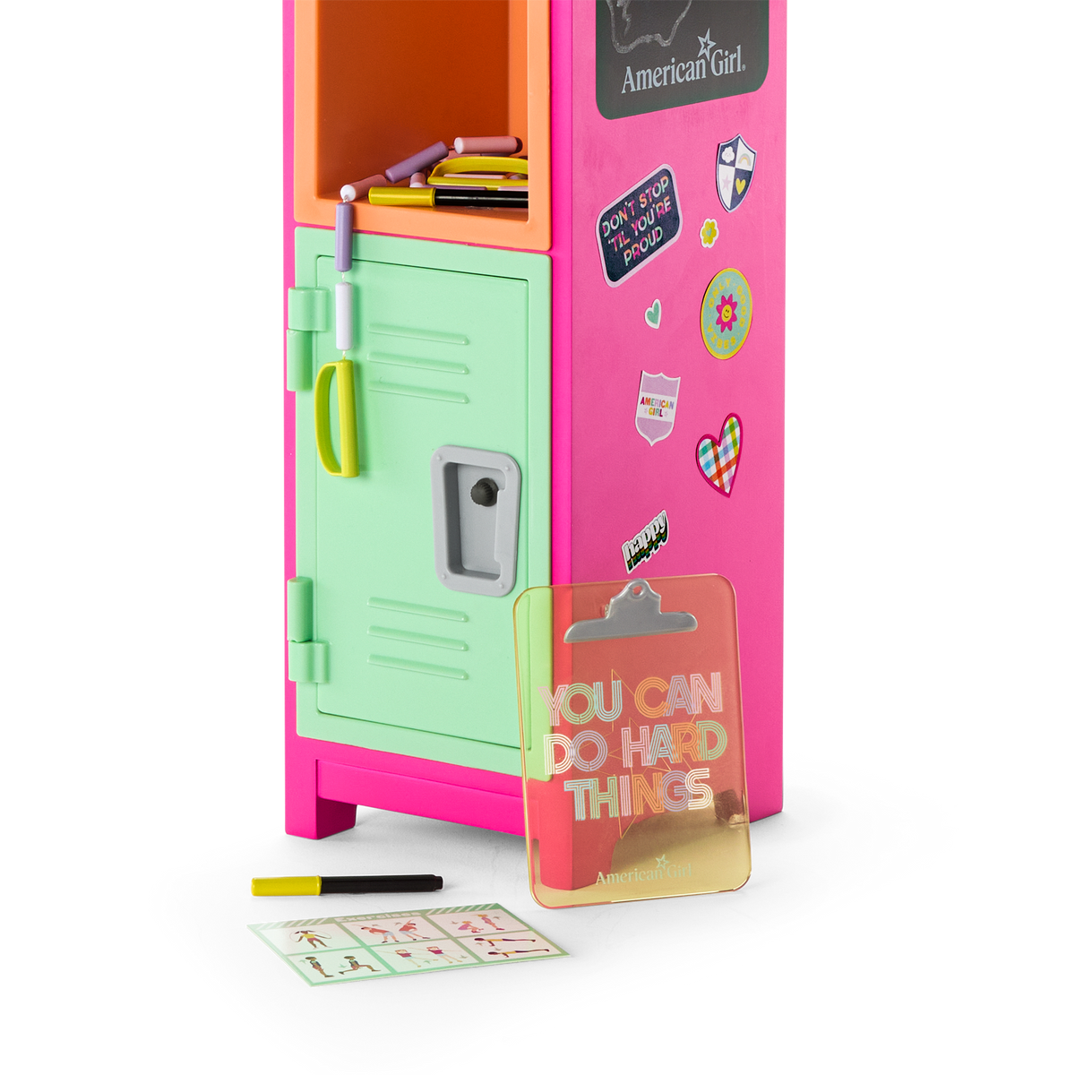 Colorful Cubbies Locker Set for 18-inch Dolls