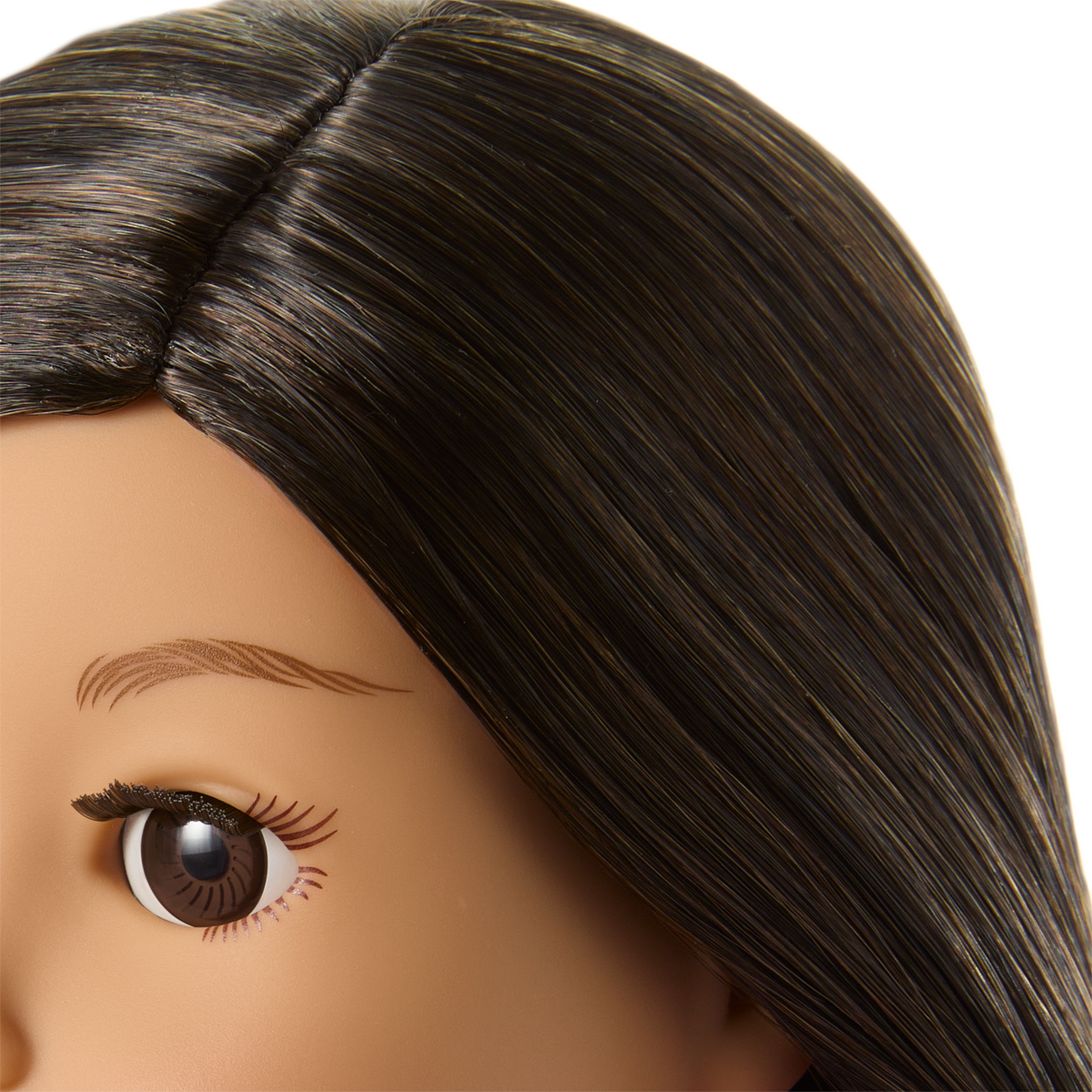 Truly Me™ 18-inch Doll #124 with straight black-brown hair