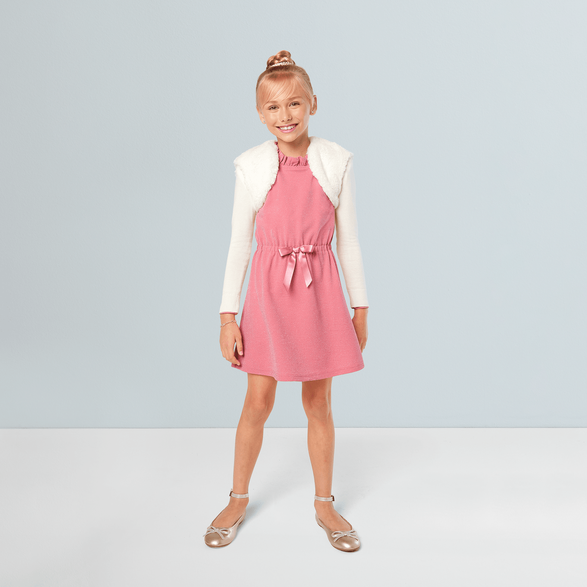 American Girl® x Something Navy Frosty Faux-Fur Shrug for Girls