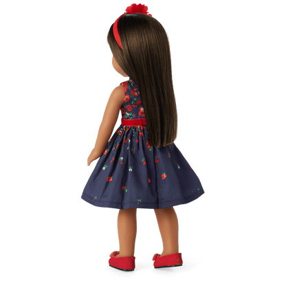 American Girl® x Janie and Jack Wrapped in Roses Party Dress for WellieWishers™ Dolls