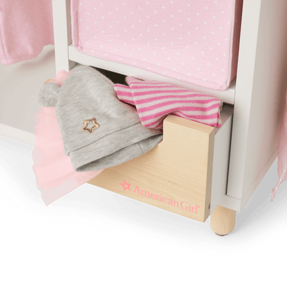 Dots & Blooms Changing Table with Storage