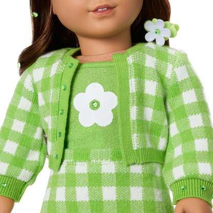 August Peridot Glow Outfit for 18-inch Dolls