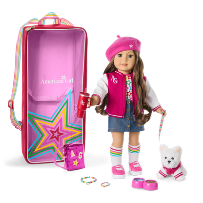 Truly Me™ 18-inch Doll #126, Accessories, Puppy & Doll Carrier