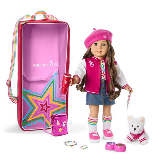 Truly Me™ 18-inch Doll #126, Accessories, Puppy & Doll Carrier