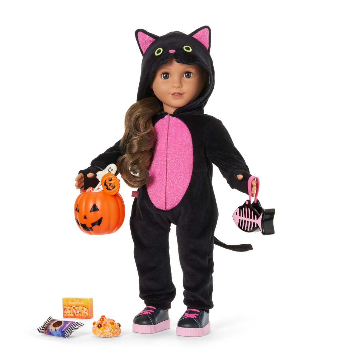 Claws & Cuddles Cat Costume for 18-inch Dolls