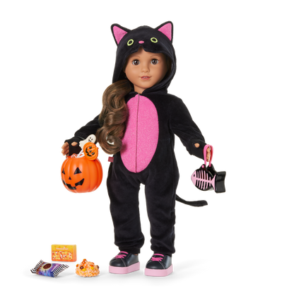 Claws & Cuddles Cat Costume for 18-inch Dolls