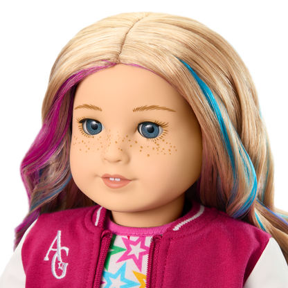 Truly Me™ 18-inch Doll #110 with wavy blonde hair