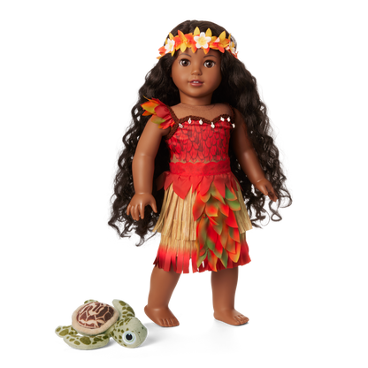 Disney Moana Doll, Wayfinder Outfit & Sea Turtle Plush by American Girl®