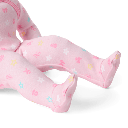 Bitty Baby® Doll #5 with dark-brown hair in Pastel Pink
