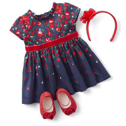 American Girl® x Janie and Jack Wrapped in Roses Party Dress for Bitty Baby® Dolls