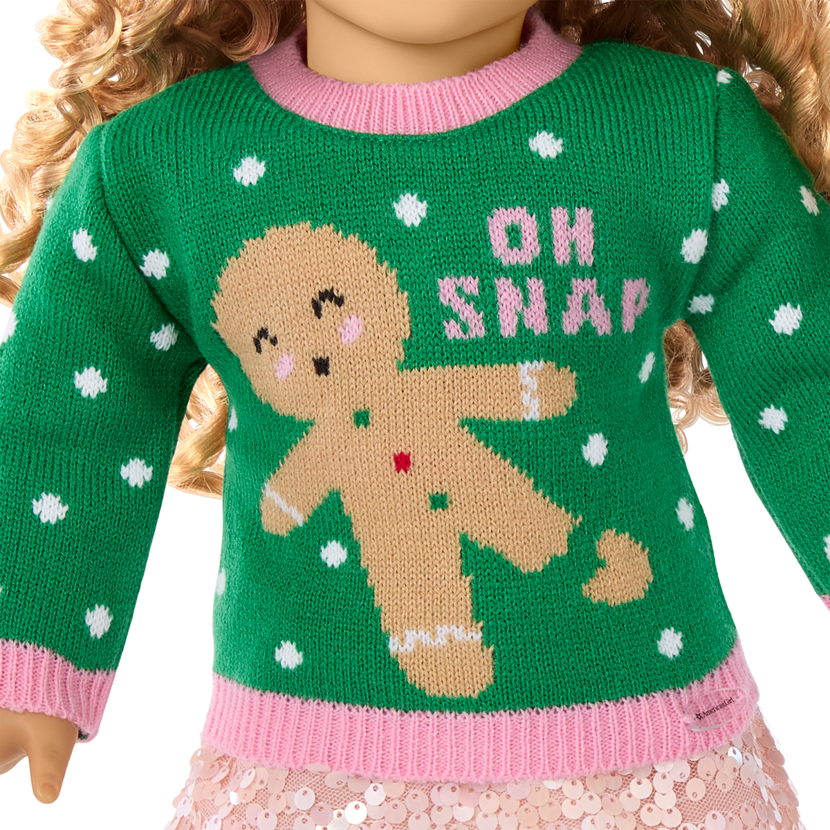 Christmas Party Sweater for 18-inch Dolls