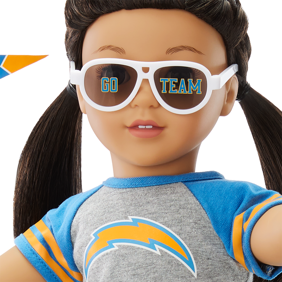 American Girl® x NFL Los Angeles Chargers Fan Outfit & Accessories for 18-inch Dolls