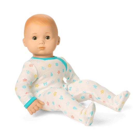 Bitty Baby® Doll #6 with red hair in Pastel Blue