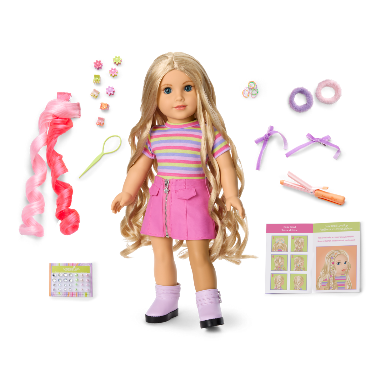 Long Hair Looks™ by Truly Me™ 18-inch Doll #133 & hair accessories