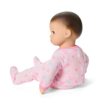 Bitty Baby® Doll #2 with brown hair in Pastel Pink