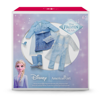 Disney Frozen Elsa Travel Outfit & Bruni for 18-inch Dolls by American Girl®