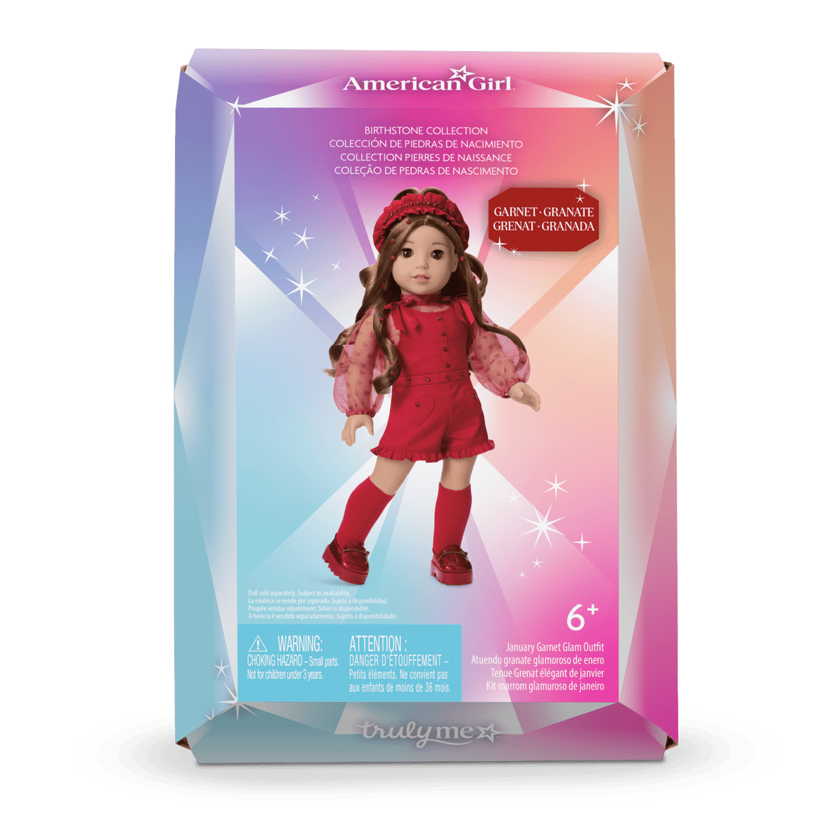 January Garnet Glam Outfit for 18-inch Dolls
