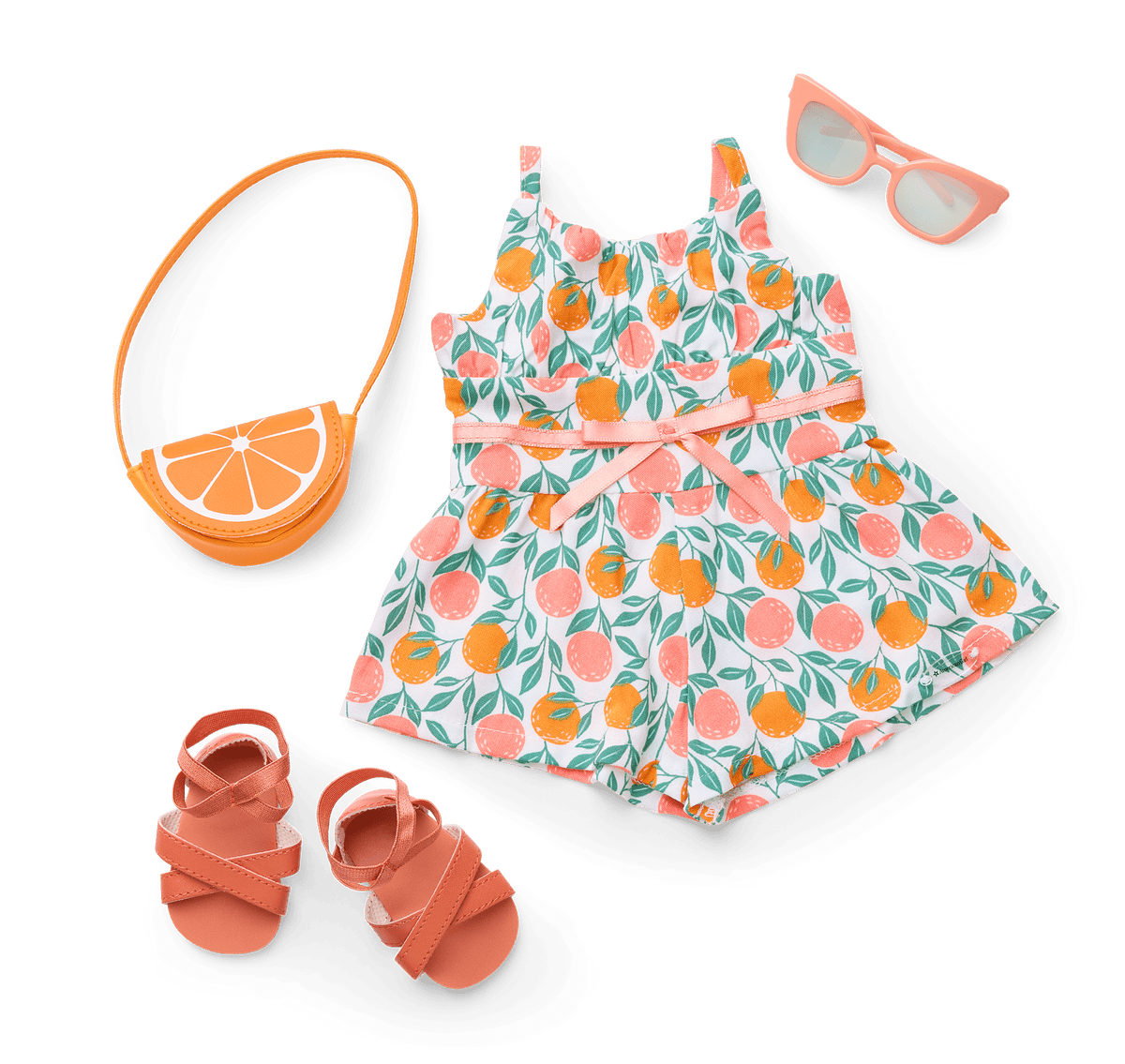 Orange You Glad It's Summer Outfit for 18-inch Dolls