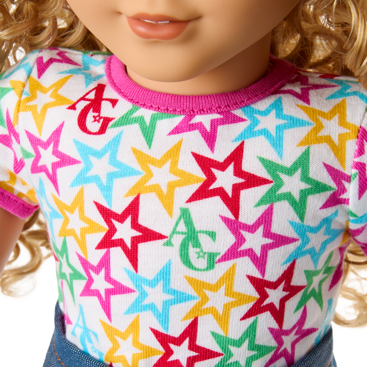 Truly Me™ 18-inch Doll #115 with curly blonde hair