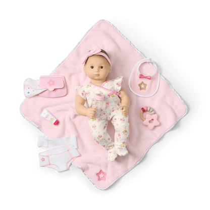 Bitty Baby® Doll #2 with brown hair Care & Play Set