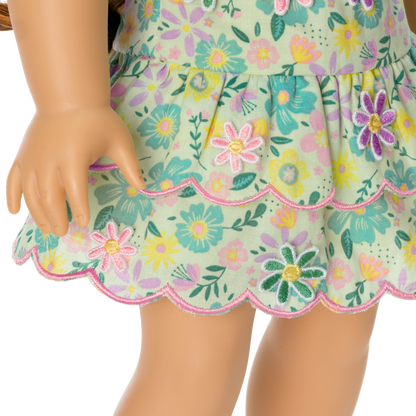Pastel Petals Dress for 18-inch Dolls