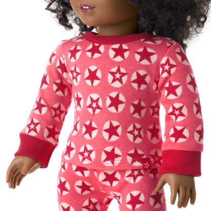 American Girl® x Hanna Andersson Berry Bright Stars Pajamas for 18-inch Dolls