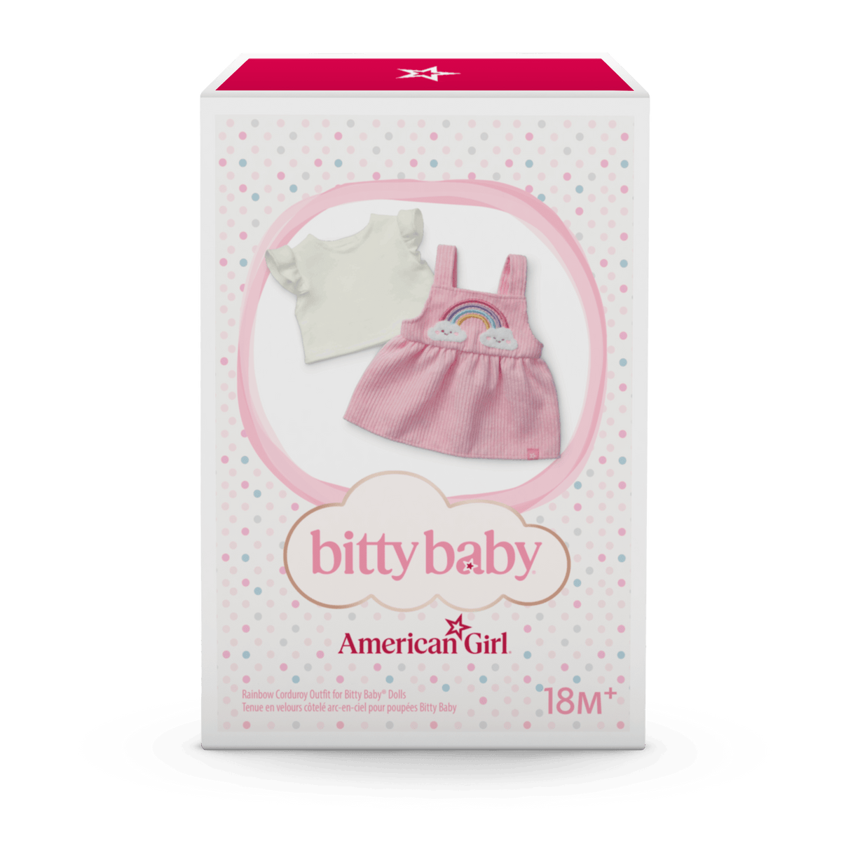 Rainbow Corduroy Outfit for Bitty Baby® Dolls