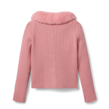 American Girl® x Janie and Jack Rosy Ribbed Cardigan for Girls