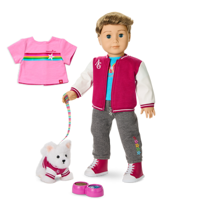 Truly Me™ 18-inch Doll #104, Puppy & Accessories AG™ Star Squad Bundle