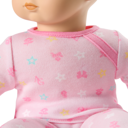 Bitty Baby® Doll #2 with brown hair in Pastel Pink