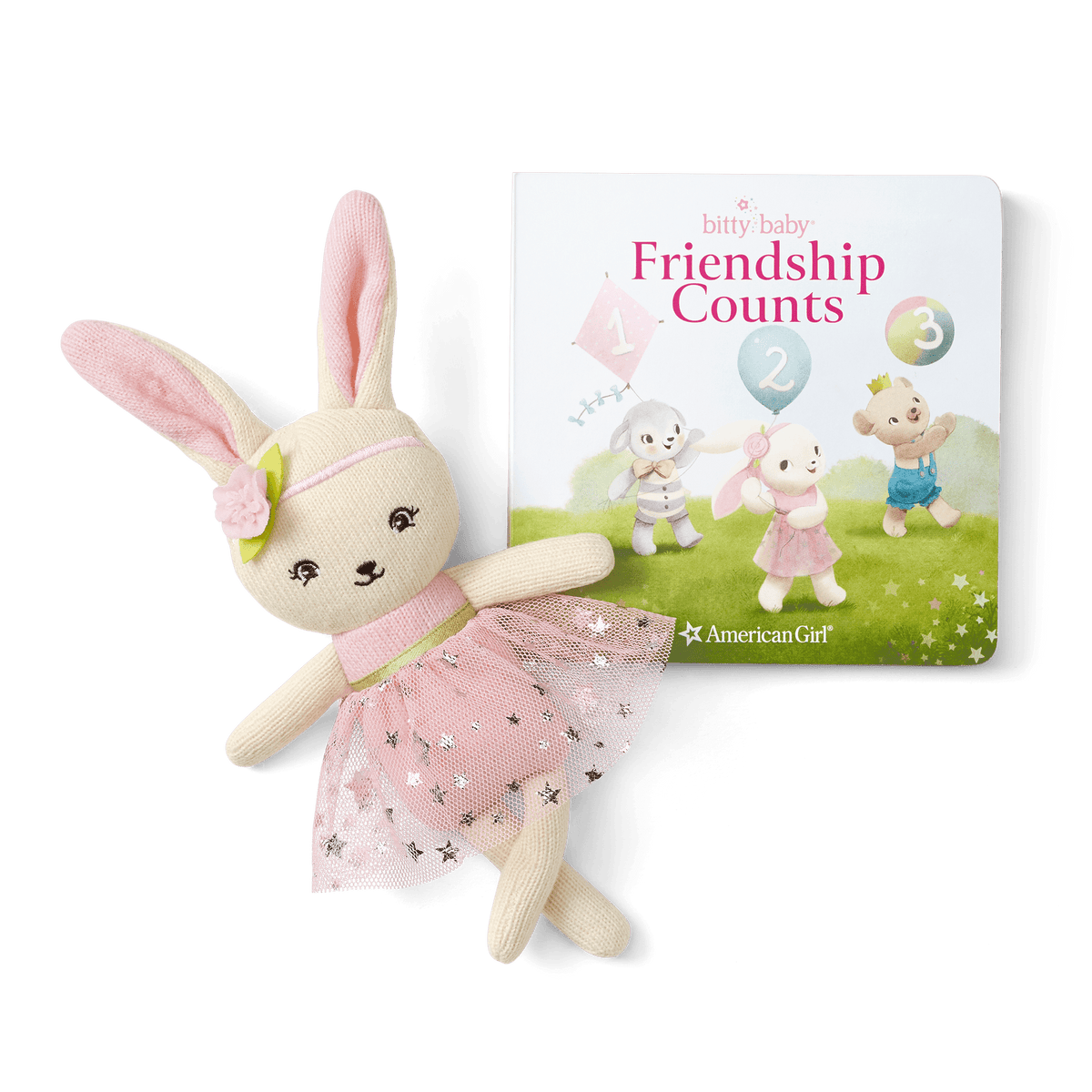 Bitty’s™ Bunny Friend & Friendship Counts Board Book