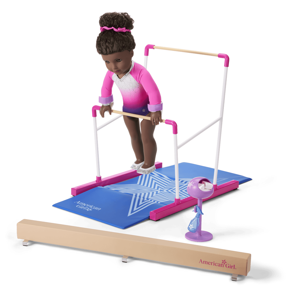 Dream Routine Gymnastics Set & Outfit for 18-inch Dolls