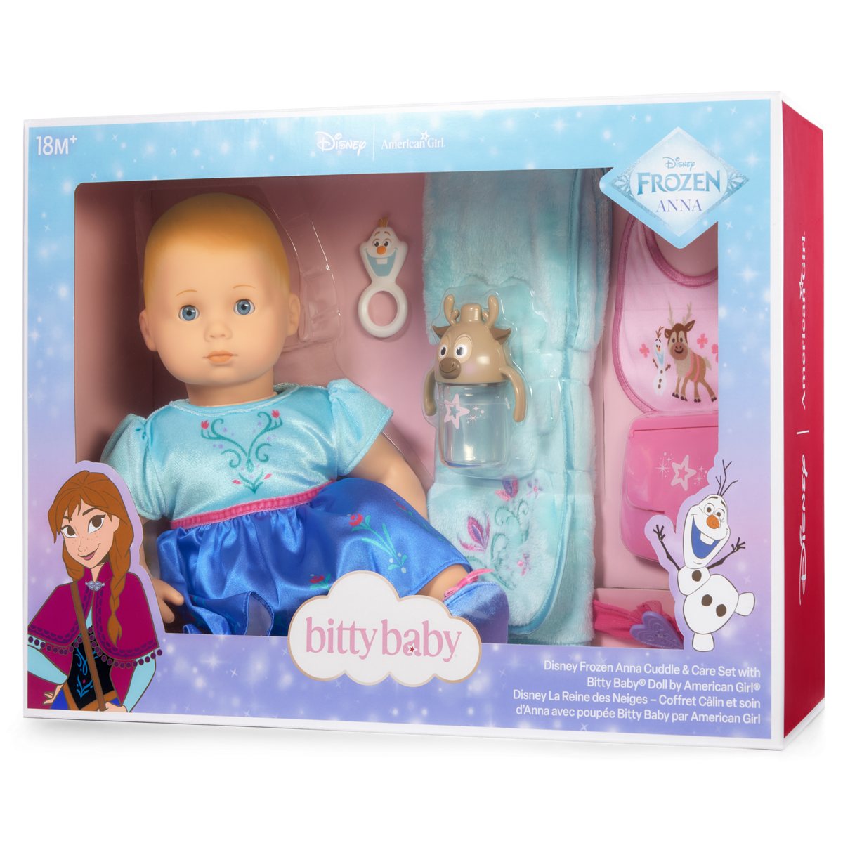 Disney Frozen Anna Cuddle & Care Set with Bitty Baby® Doll by American Girl®