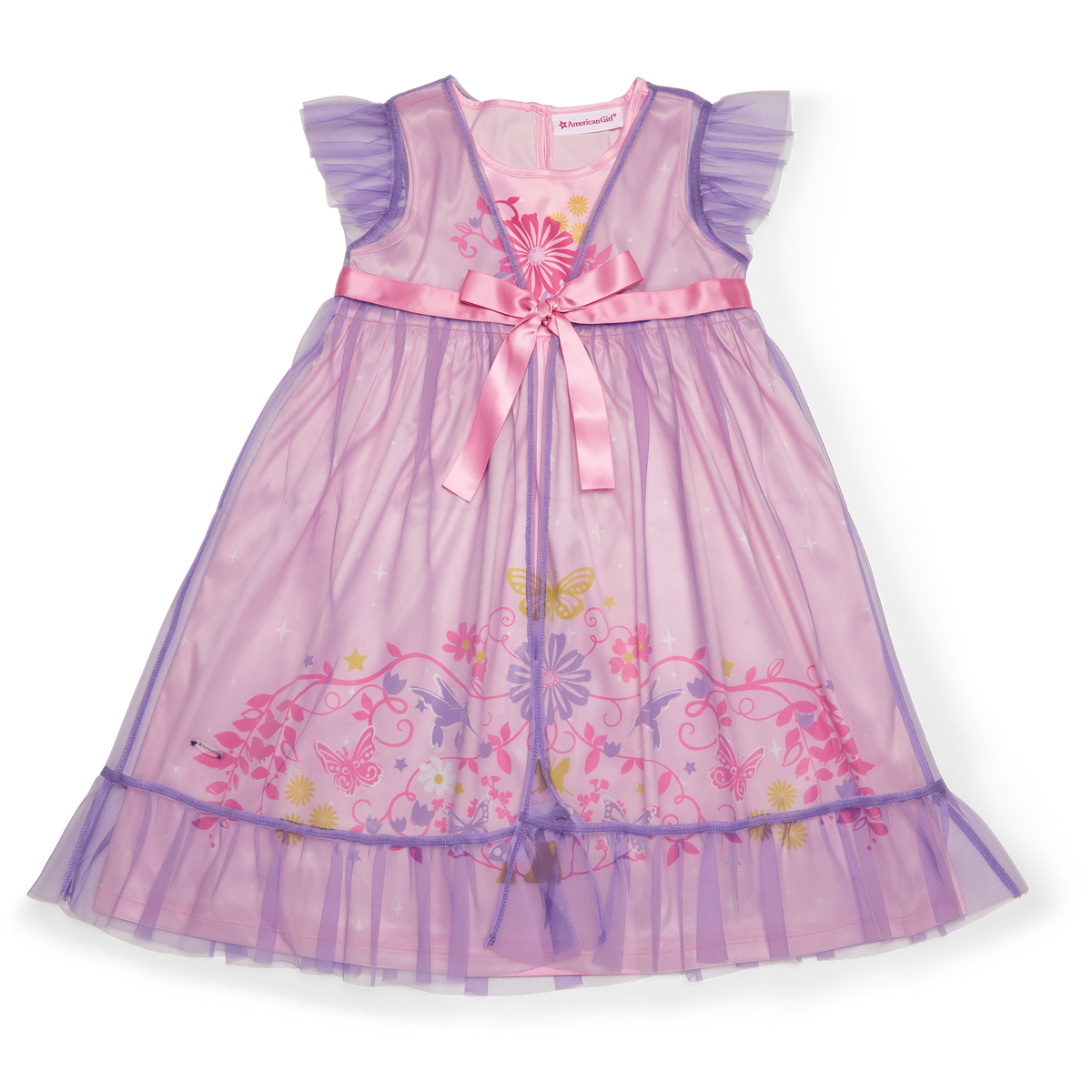 Royal Ruffles Nightie & Robe for Little Girls
