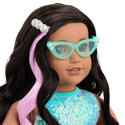 Shimmering Sea Turtle Backpack & Accessory Set for 18-inch Dolls
