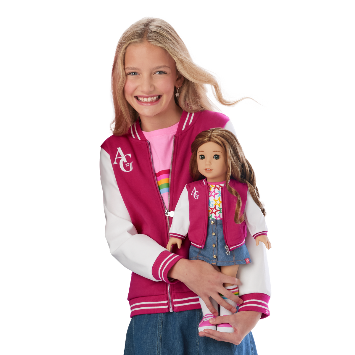 AG™ Star Squad Varsity Jacket for Girls & 18-inch Dolls