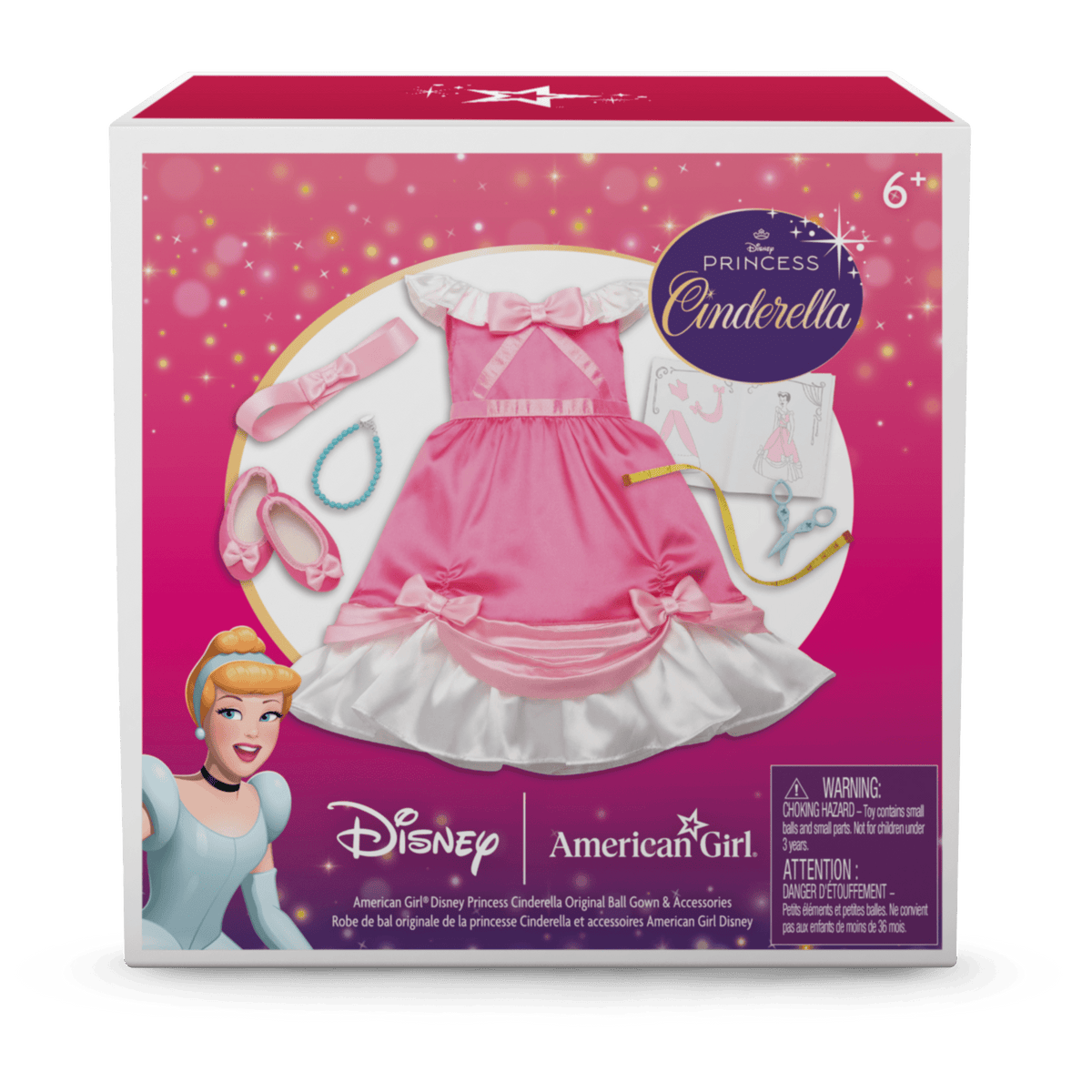 American Girl® Disney Princess Cinderella Original Ball Gown & Accessories for 18-inch Dolls