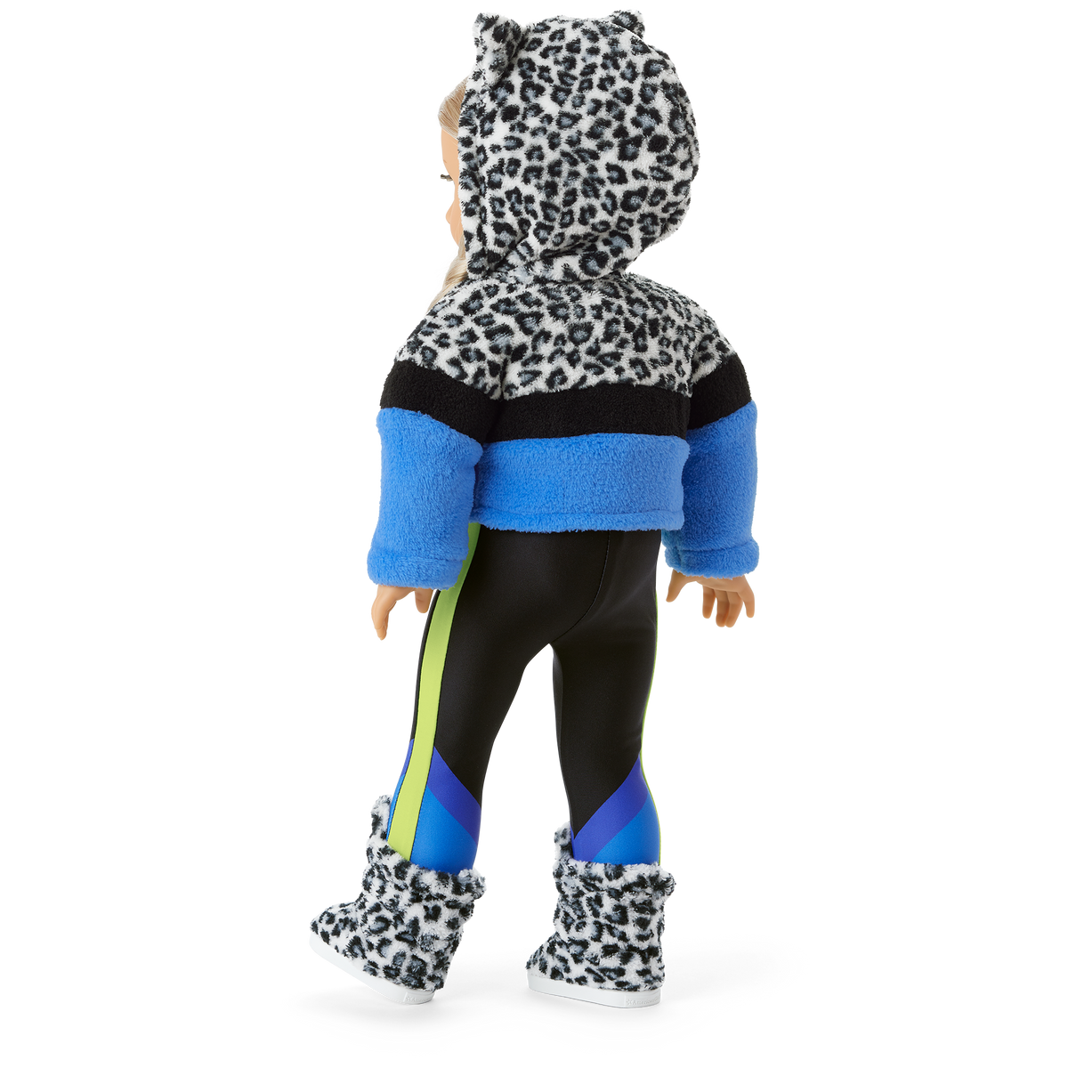 Snow Leopard Hoodie for 18-inch Dolls