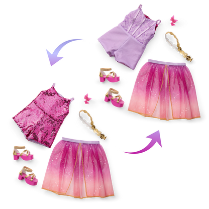 Glam Sparkly Concert Outfit for 18-inch Dolls