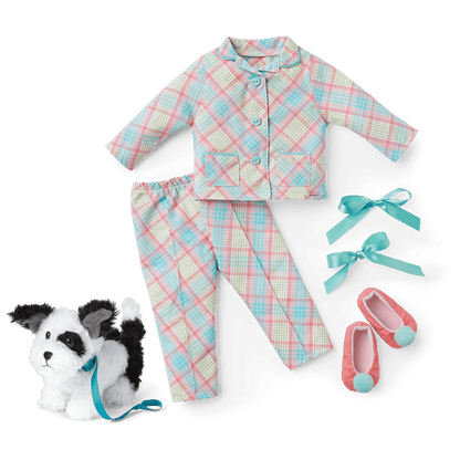 Melody’s™ Plaid Pajamas & Dog (Historical Characters)