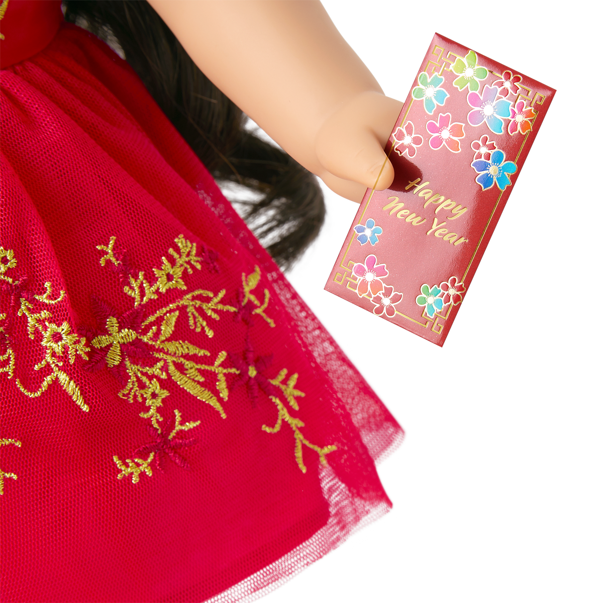 Lunar New Year's Celebration Outfit for 18-inch Dolls