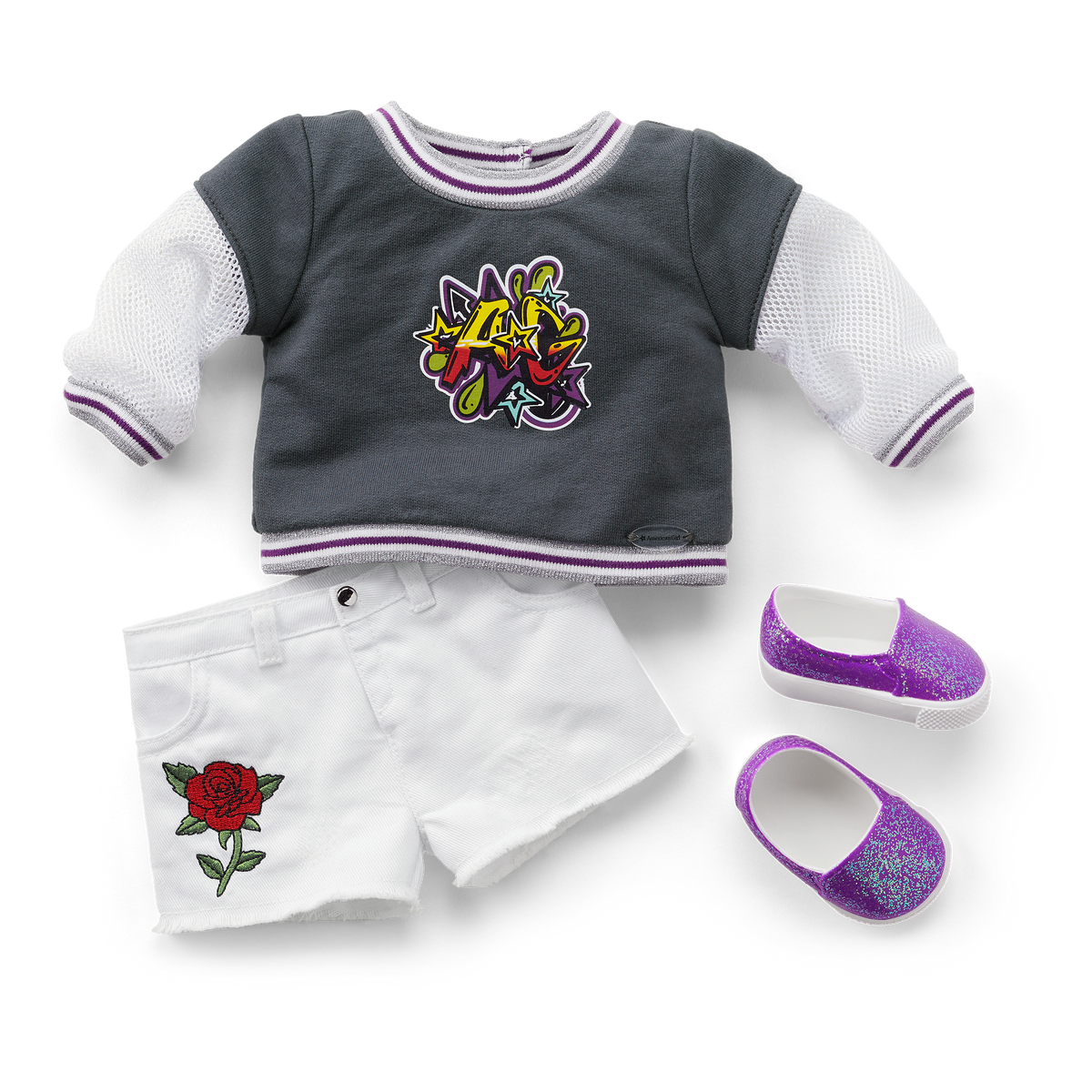 Truly Me™ Doll #91 in Girly Graffiti + Chic & Stylish Accessories