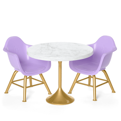 Kitchen Table for Two Set for 18-inch Dolls