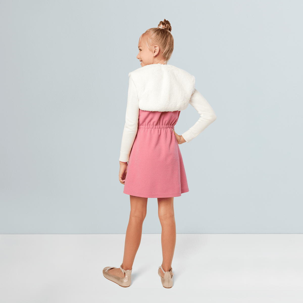 American Girl® x Something Navy Frosty Faux-Fur Shrug for Girls