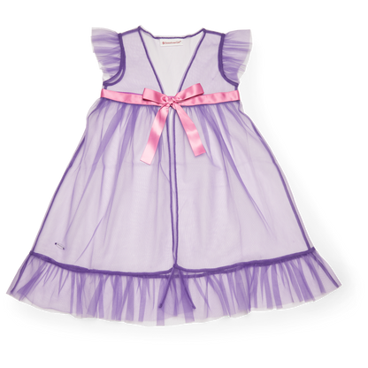 Royal Ruffles Nightie and Robe for Little Girls & WellieWishers™ Dolls