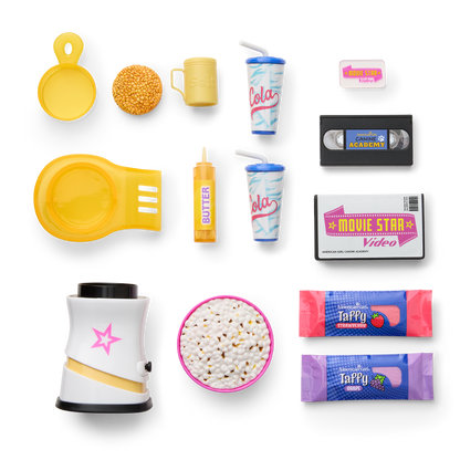 Isabel™ & Nicki's™ Movie Night Set for 18-inch Dolls (Historical Characters)