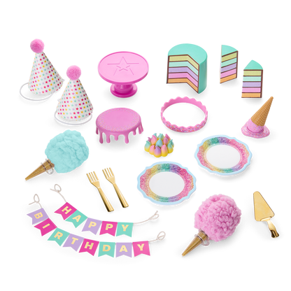 Extra Sweet Birthday Party Set for 18-inch Dolls