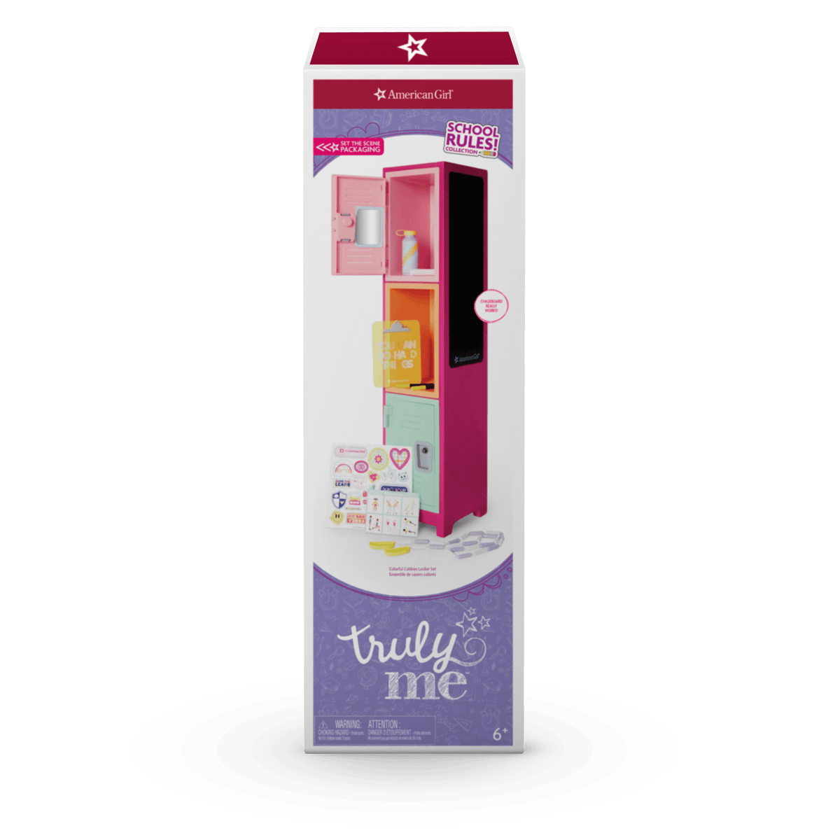Colorful Cubbies Locker Set for 18-inch Dolls