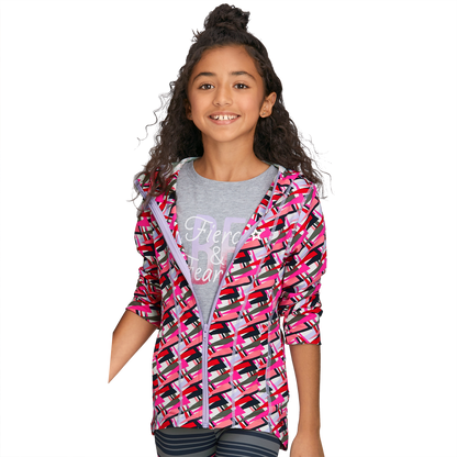Feeling Fierce Print Jacket for Girls