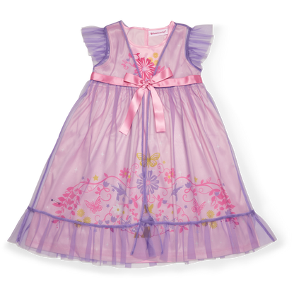 Royal Ruffles Nightie and Robe for Little Girls & WellieWishers™ Dolls